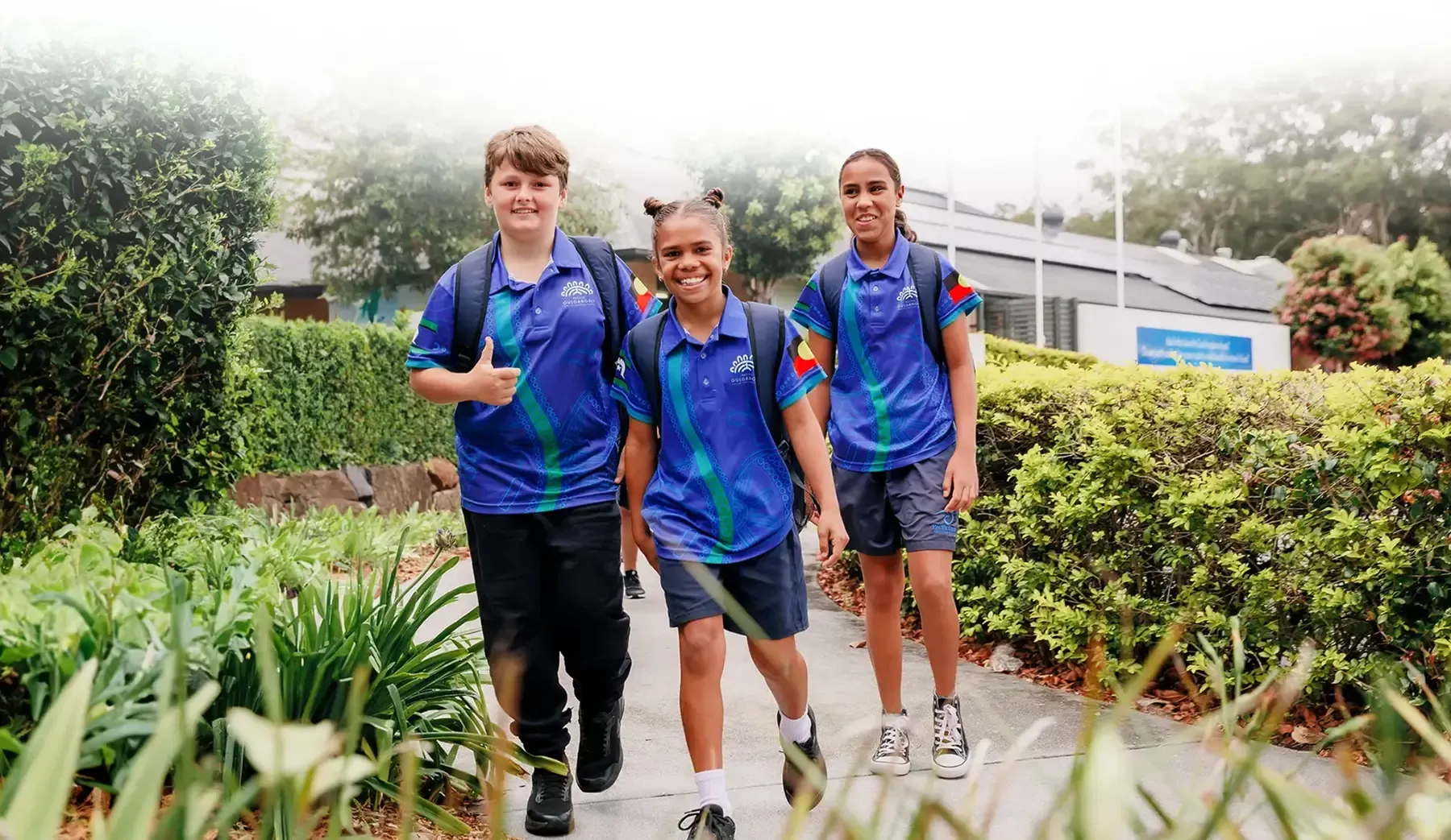 Group of students enjoying the outdoors